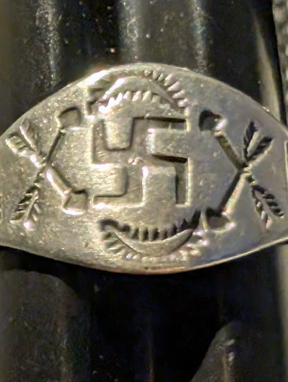 ​✨Rare Vintage Native American Silver Whirling Log Ring Fred Harvey Size 7.5